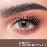 New Dahab Lumirere Brown Color Contact Lens With Regular Kit Box For Men and Women. 1 Pair Dahab Color Contact Lens For Eye Makeup and Cosmetics. Dahab Gold Collection. image