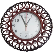 New Design and Stylish Wall Clock With Stone Analog Clock For Room Decoration - Maroon icon