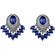 New Ear Studs Rhinestone Wear Resistant Anti Rust Charming Women Faux Crystal Shiny Earrings For Dating Wedding Banquet icon