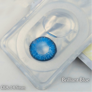 New Freshlook Brilliant Blue Color Contact Lens With Regular Kit Box For Men and Women. 1 Pair Freshlook Color Contact Lens For Eye Makeup and Cosmetics. Freshlook Colorblends Series image