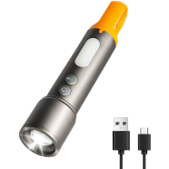 New LED Flashlight Rechargeable Type C With Long Battery Life For Outdoor Use image