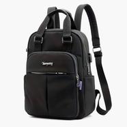 New Leisure Nylon Ladies China Backpack Black image