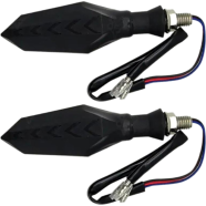 New Motorcycle LED Turn Signals Flowing Turn Signals Double Sided Turn Signal Warning Light image