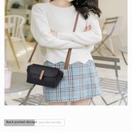 New Pu Leather Single Shoulder Niche Light Luxury Women S Bag Black image