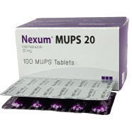 Nexum MUPS 20 mg 10's Strip Tablet image