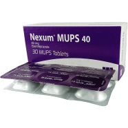 Nexum MUPS 40 mg MUPS 6's Strip Tablet image