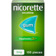 Nicorette Freshmint Chewing Gum 2 mg 105 Pcs image