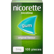 Nicorette Original 2mg Nicotine Gum 105 Pcs (Stop Smoking Aid) image