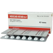 Nidocard Retard 6.4 mg Tablet 14's Strip image
