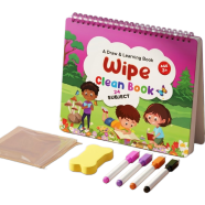 Nini Toys Kids Wipe Clean Activity Book for Learning, Reading and Writing For Kids image