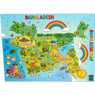 Nini Toys Large Jigsaw Puzzle Bangladesh Map Design-108 Pcs image