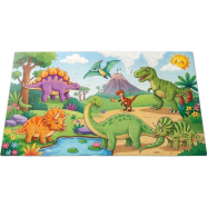 Nini Toys Large Jigsaw Puzzle Dinosaur Park Design-108 Pcs image