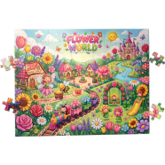 Nini Toys Large Jigsaw Puzzle Flower World Design-108 Pcs icon