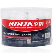 Ninja Table Tennis Ball White 24 Pcs image