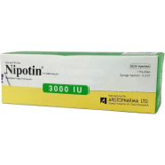 Nipotin 3000 IU IV/SC Injection 3000 IU pre-filled syringe image