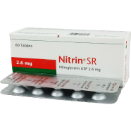 Nitrin SR 2.6 mg Tablet 10's Strip image