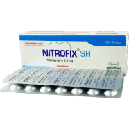 Nitrofix Sr 2.6 mg Tablet 14's Strip image