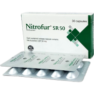 Nitrofur SR 50 mg Capsule 10's strip image
