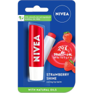Nivea 24h Melt-in Moisture Caring Lip Balm 4.8g - Strawberry Shine image