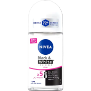 Nivea Black And White Invisible Clear Roll On 50ml image