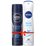 Nivea Body Spray Fresh Active And Fresh Natural Combo 150ml image