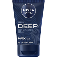 Nivea Men Deep Anti-Impurities Clean Face And Beard Wash (100 ml) image