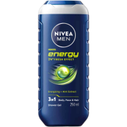 Nivea Men Energy 24H Fresh Effect Shower Gel (250 ml) image
