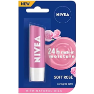 Nivea Soft Rose Caring Lip Balm - 4.80g - 54081 image