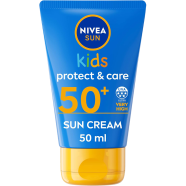 Nivea Sun Kids Protect And Care Sun Cream SPF Fifty Plus 50ml Tube image