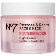 No7 Restore And Renew Multi-Action Face And Neck Fragrance Free Night Cream 50 ml image