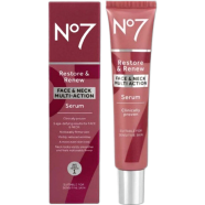No7 Restore and Renew Face and Neck Multi Action Serum 30 ml image