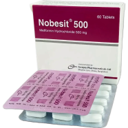 Nobesit 500 mg Tablet 15's Strip image