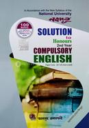 Nobodoot Honours 2nd Year Compulsory English with separate Solution Book image