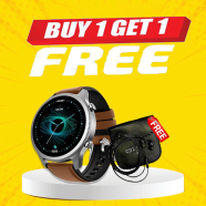 NoiseFit Halo AMOLED Display Smart Watch (Buy 1 Get 1 CREATIVE EP-530 Earphone FREE) image
