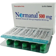 Normanal 450 mg, 50 mg Tablet 10's strip image