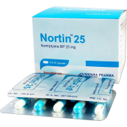 Nortin 25 mg Capsule 10's Strip image