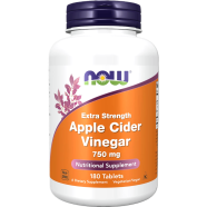 Now Apple Cider Vinegar Extra Strength 750mg 180 Tablets - 733739033765 image