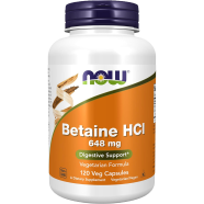 Now Betaine HCl 648 mg 120 Veg Capsules -497909812 image