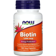 Now Biotin 1000mcg 100 Veg Capsules - 733739004697 image