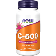 Now C 500 With Rose Hips Tablets 100Pcs image