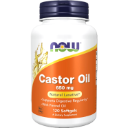 Now Castor Oil 650mg 120 Softgels - 733739017239 image