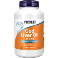 Now Cod Liver Oil 650mg 250 Softgels - 733739017420 image