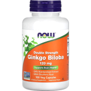 Now Double Strength Ginkgo Biloba 120mg 100 Veg Capsules - 733739046833 image