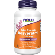 Now Extra Strength Resveratrol 350mg 60 Veg Capsules - 733739033864 image