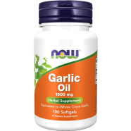 Now Garlic Oil 1500mg 100 Softgels - 733739017901 image