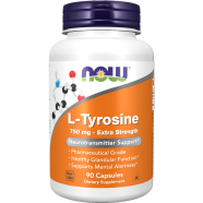 Now L Tyrosine Extra Strength 750mg 90 Veg Capsules image
