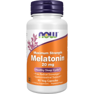 Now Melatonin Maximum Strength 20 mg 90 Veg Capsules -408996948 image