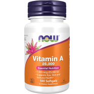 Now Vitamin A 25000 Iu 100 Softgels image