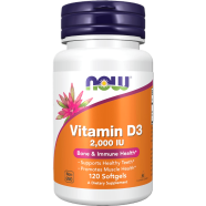 Now Vitamin D 3 High Potency 2mg 120 Softgels image