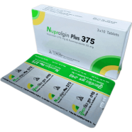 Nupralgin Plus 375 Mg, 20 Mg Tablet 10's Strip image